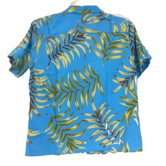 SONIC DRIVE IN Palm Leaf Button Down Shirt - Picture 2 of 7